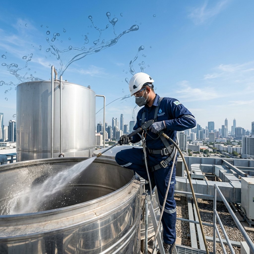 Water Tank Cleaning Banner
